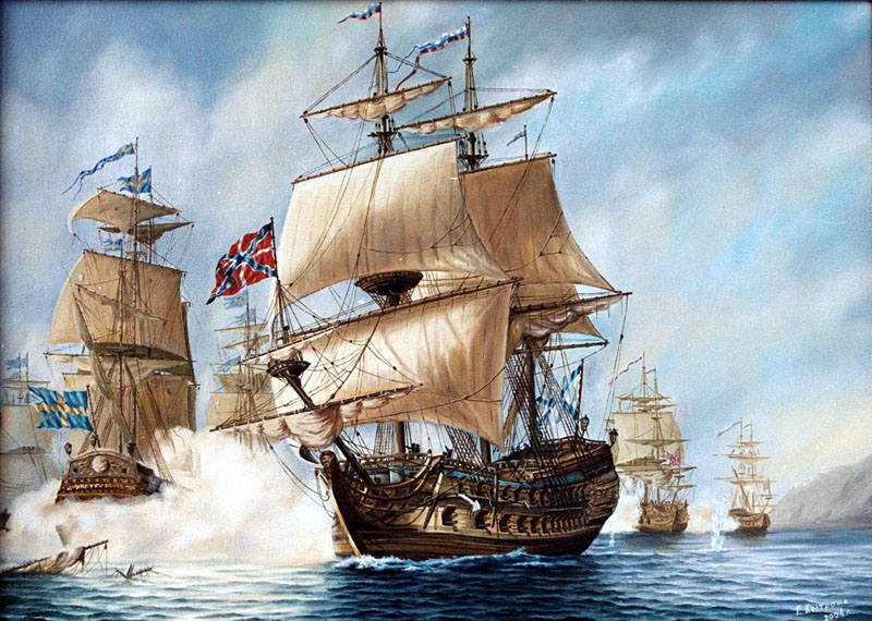 у острова Эзель. 1719 год.jpg