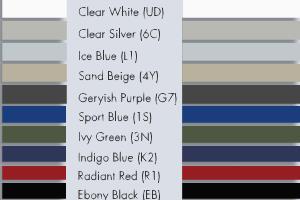 Kia Color Codes(рестайл)