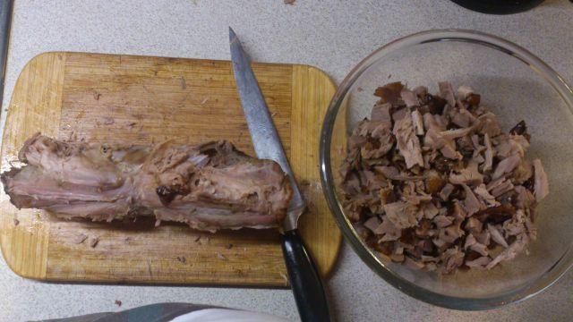 Разделанная утка.